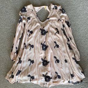 Free People Embroidered Long Sleeve Dress